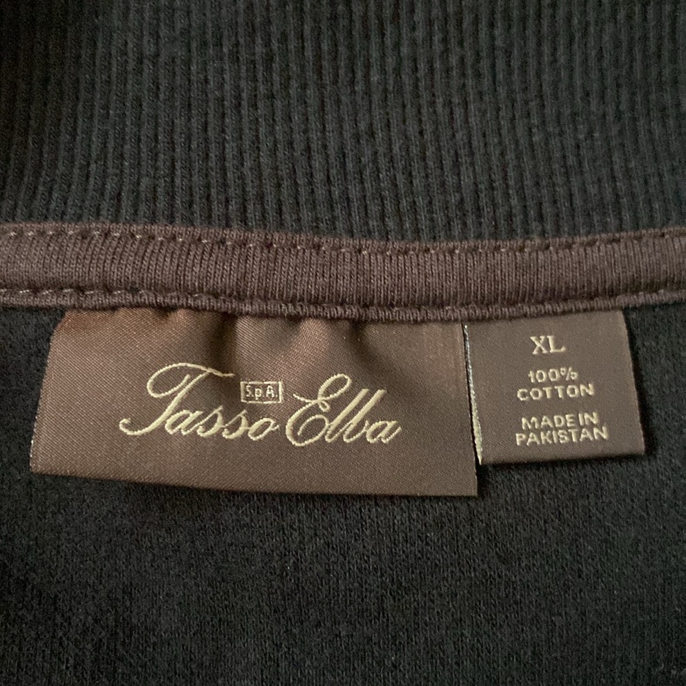 5/$30 Tasso Elba Men's Full Zipper Sweater with 2 Front Pockets. EUC XL - Picture 2 of 6